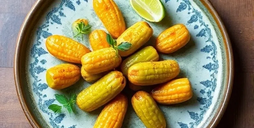 Cornichons à la lime et sucre
