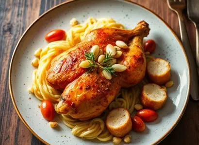 Poitrine de poulet panée aux noix