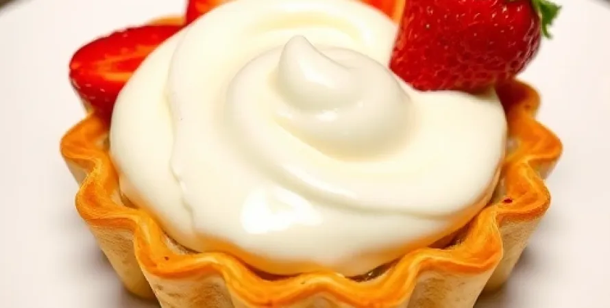 Dessert aux prételes et fraises