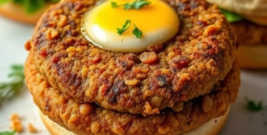 Lentilles aux noix de Grenoble burgers