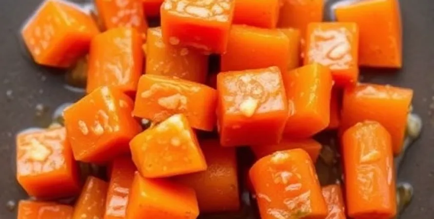 Carottes sautées au beurre et miel