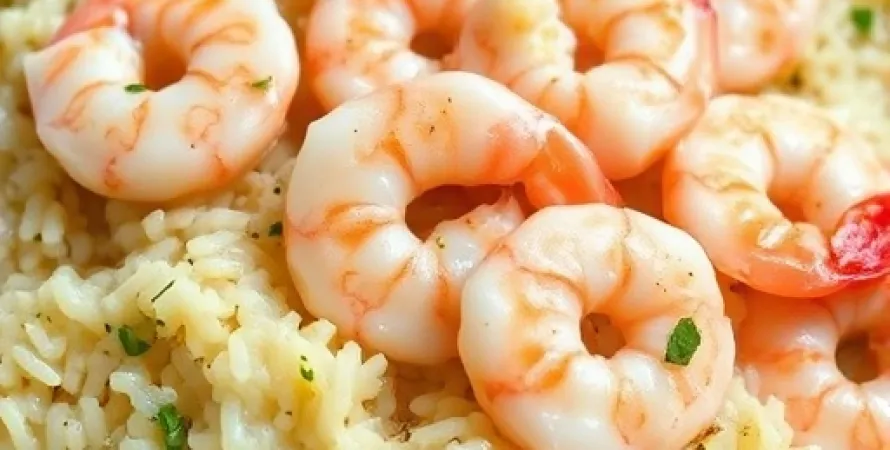 Risotto crémeux aux crevettes