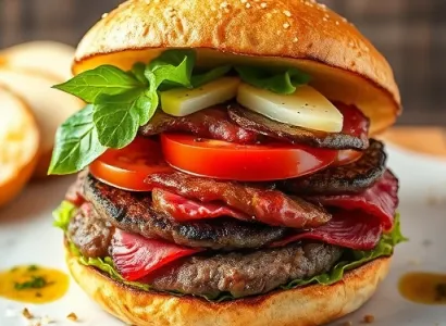 Burger de boeuf à la française