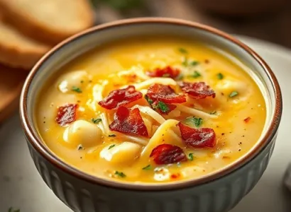 Soupe de pomme de terre au fromage