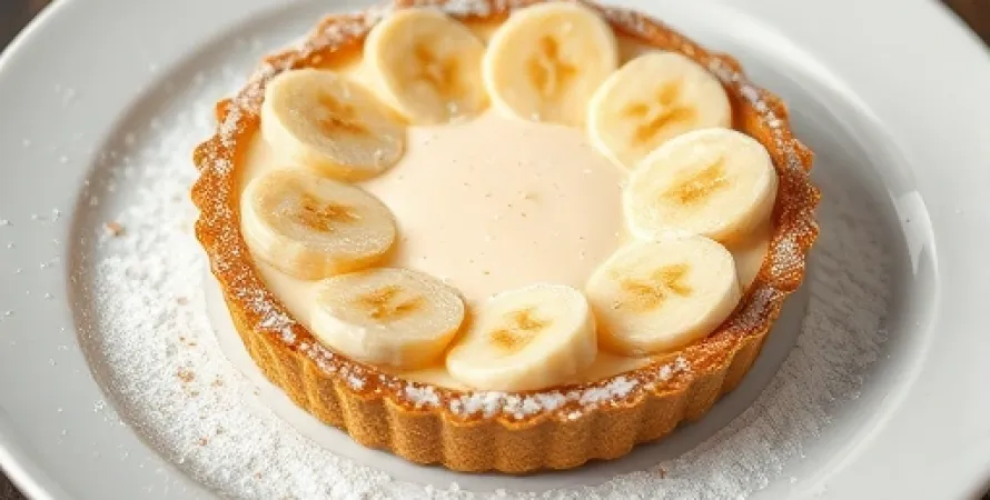Tarte crémeuse aux bananes