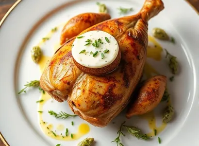 Poulet à la crème d'épinards