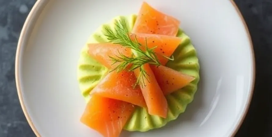 Mousses de saumon fumé et avocat