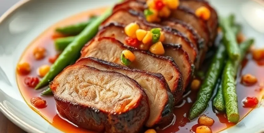 Porc Tenderloin Épicé au Four