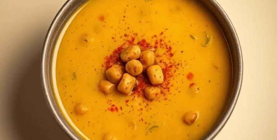 Potage de pois cassées au curry