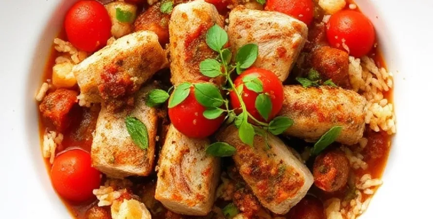 Ragout de porc aux piments verts