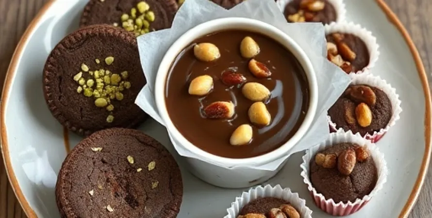 Petits biscuits au chocolat et pistache