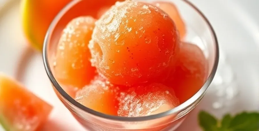 Sorbet de cantaloupe