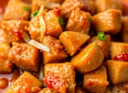 Cubes de porcelet mexicain