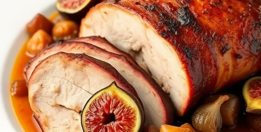 Porc rôti aux figues et marsala