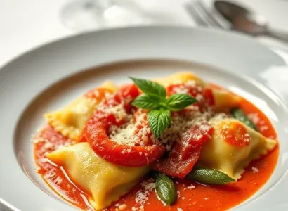 Ravioli aux épinards et à la ricotta