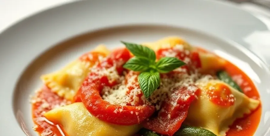 Ravioli aux épinards et à la ricotta