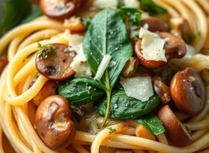 Linguine aux oignons caramelisés