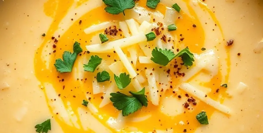 Potage de pommes de terre au fromage