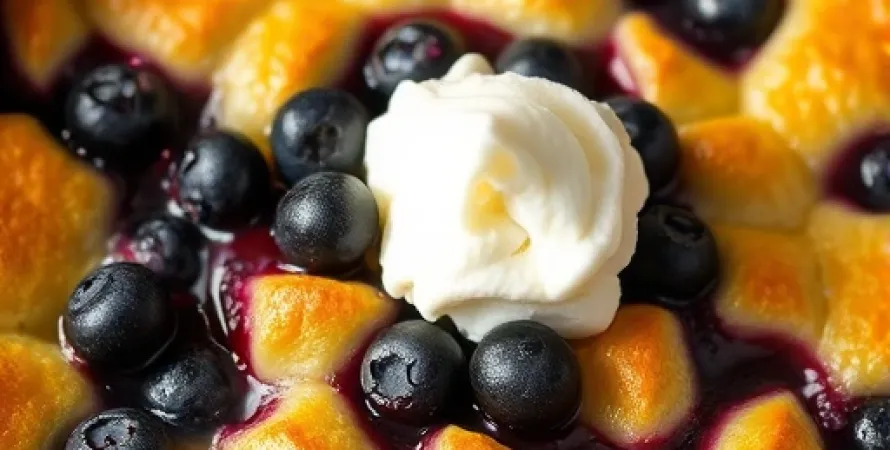 Cobbler aux myrtilles