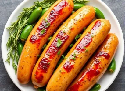 Saucisses de Poulet Vertes