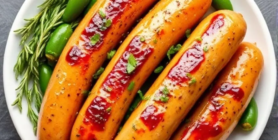 Saucisses de Poulet Vertes