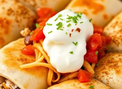 Chimichangas de dinde et fromage
