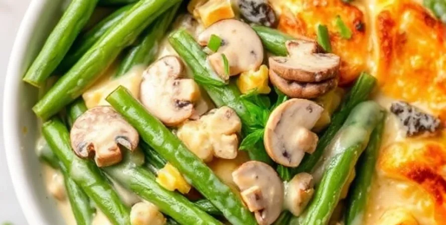 Casserole de haricots verts saines