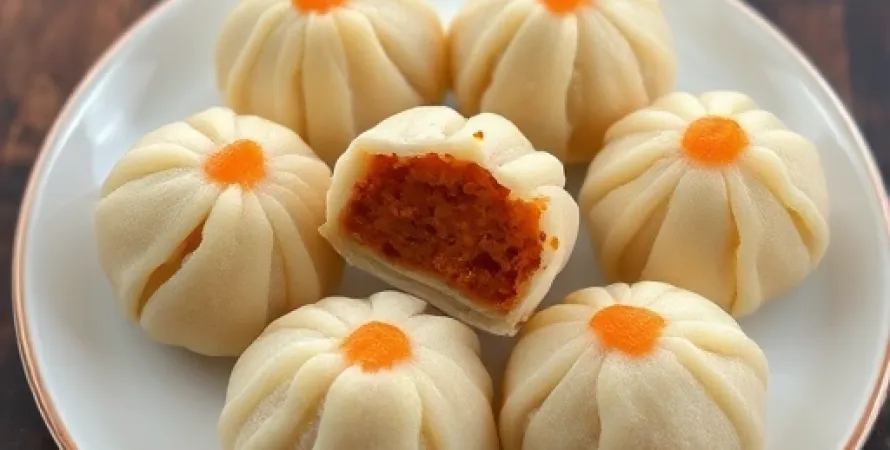 Baked Manju aux Haricots Rouges