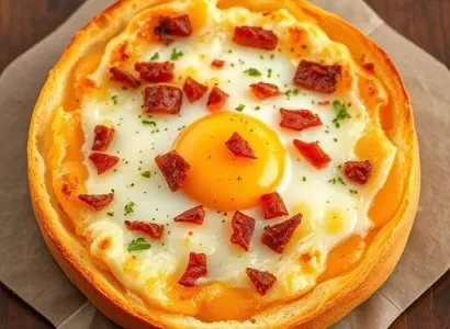 Pain au fromage et aux oeufs