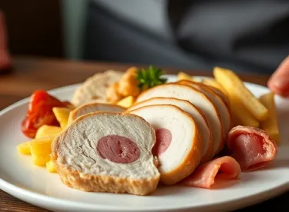 Poulet cordon bleu sain