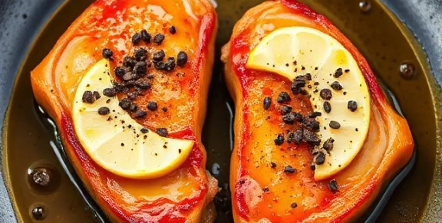 Côtes de porc au miel et moutarde