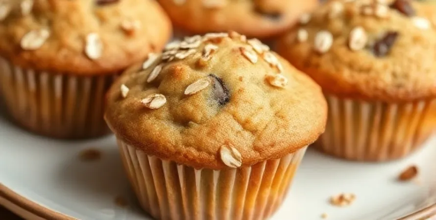 Muffins aux flocons d'avoine