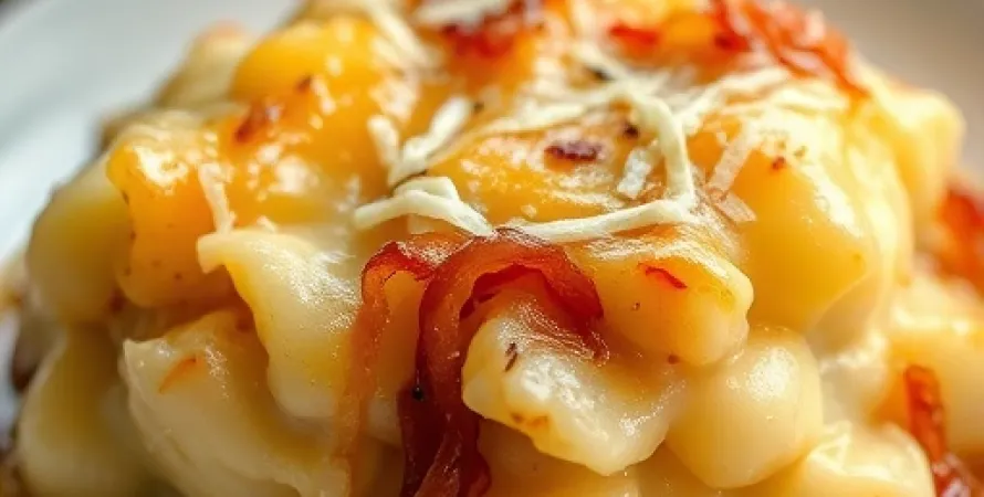 Pommes de terre scallopées au fromage
