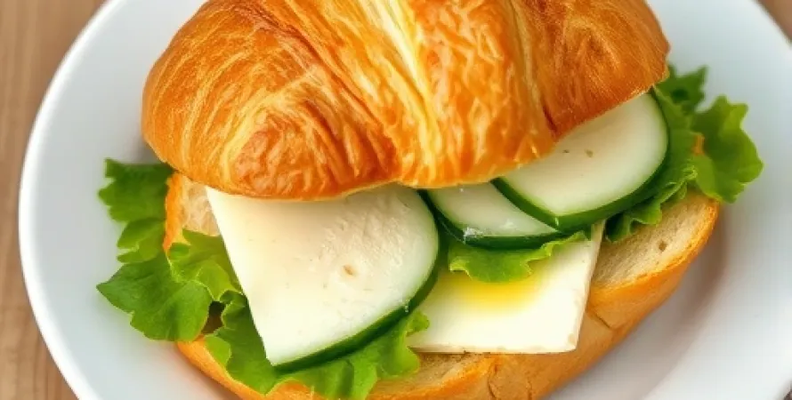 Sandwich au brie et concombre