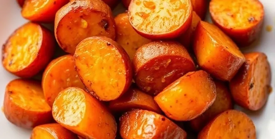 Patates douces au glacage d'orange
