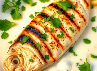 Poisson grillé au cilantro