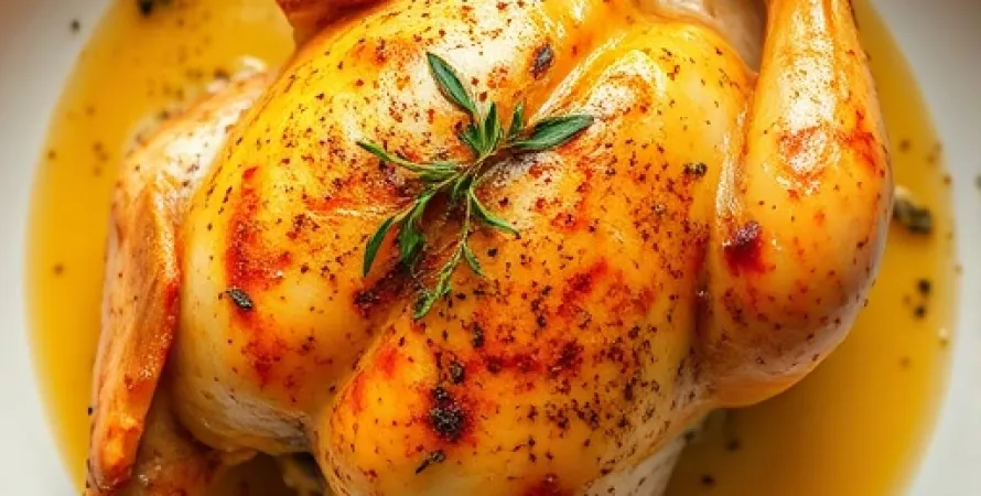 Poulet au beurre et tarragon