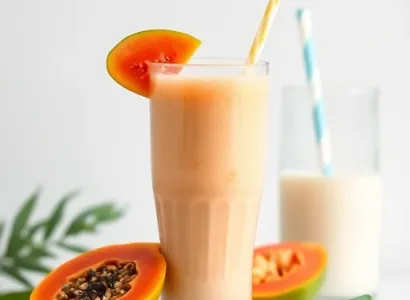 Smoothie de papaye et mangue