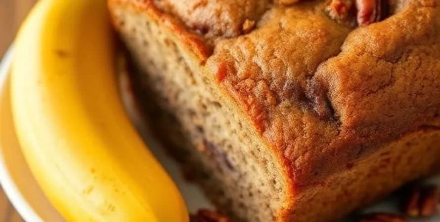 Pain au banane et noix de pécan