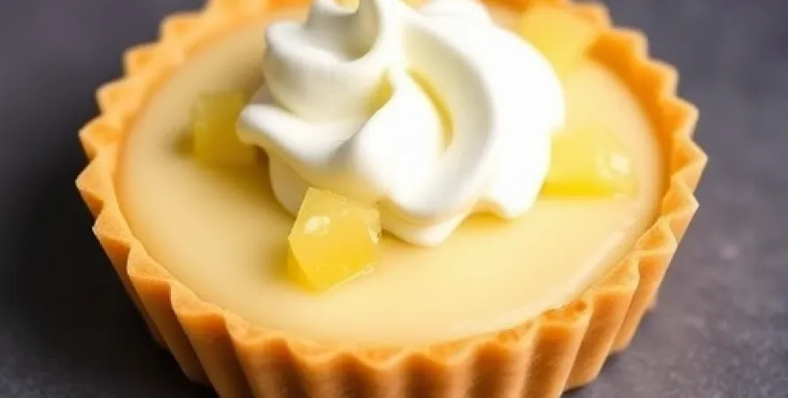 Tarte à la crème de pineapple sans sucre