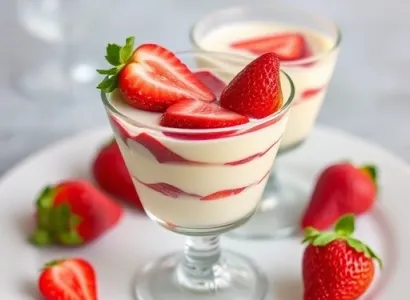 Parfait de fraises light