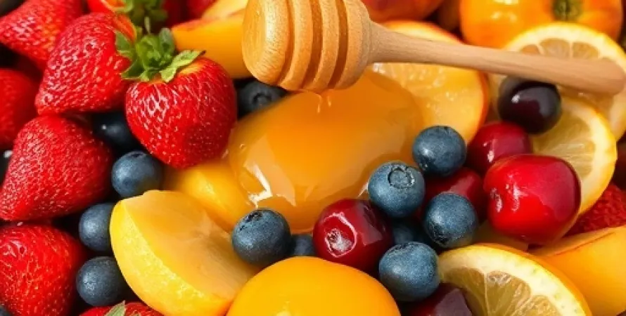 Confiture de fruits avec miel