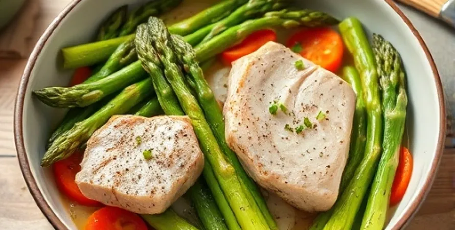 Veau aux asperges