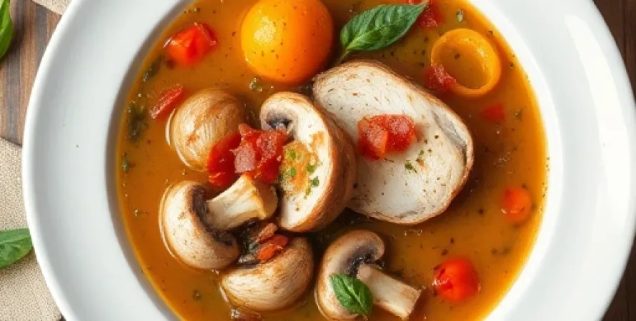 Soupe de poulet à la chasse