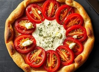 Tarte aux Tomates et au Fromage Bleu