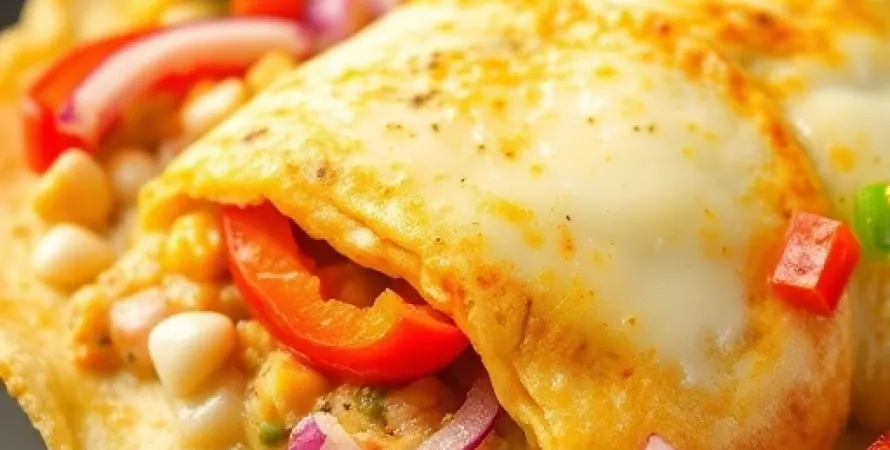 Omelette végétarienne sans matières grasses