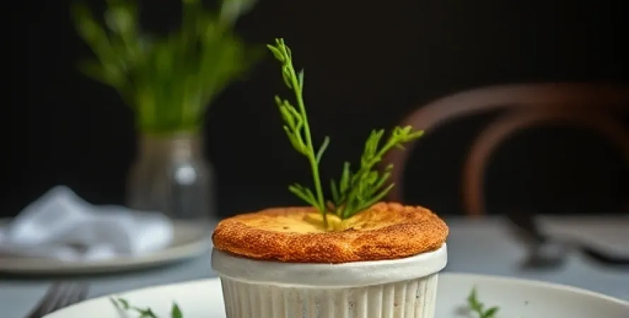 Soufflé aux herbes fraîches