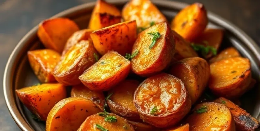 Pommes de terre douces grillées au miel
