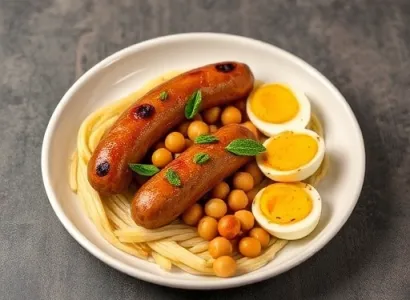 Pois à yeux noirs saucisses