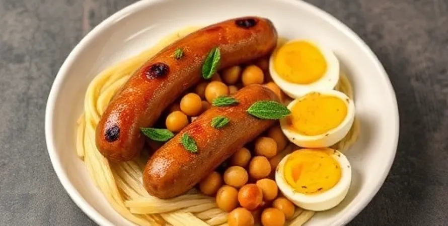 Pois à yeux noirs saucisses